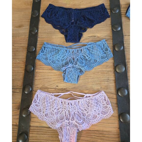Victoria's Secret Lace Dream Angels Cheeky Panty Bundle Sz XS New 3 pieces - Picture 3 of 5